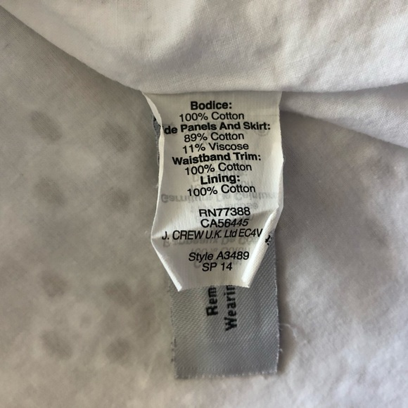 J. Crew Eyelet Lace Midi Dress in White Size 4 - Picture 9 of 13